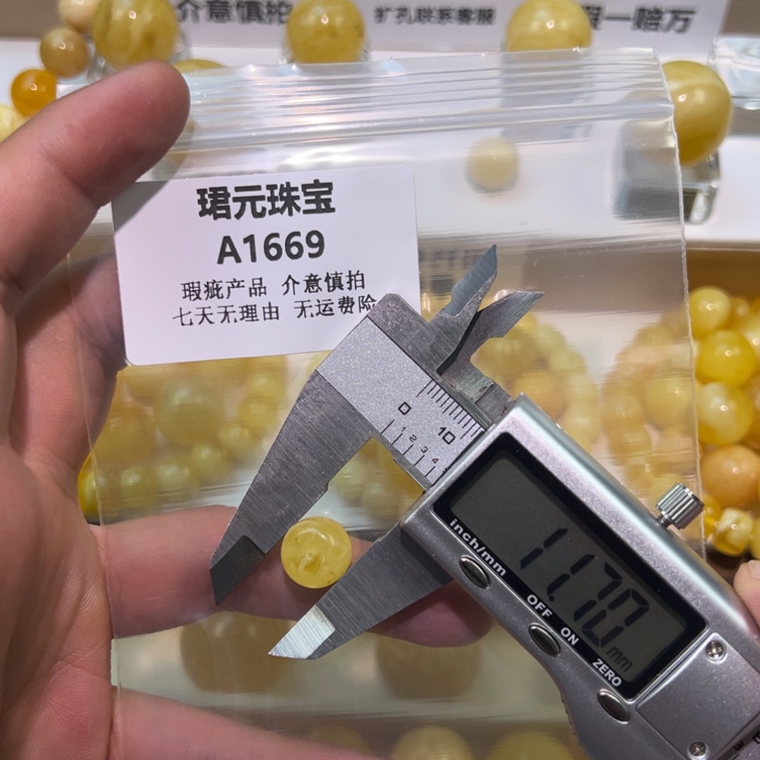 蜜蜡未镶嵌裸石1669