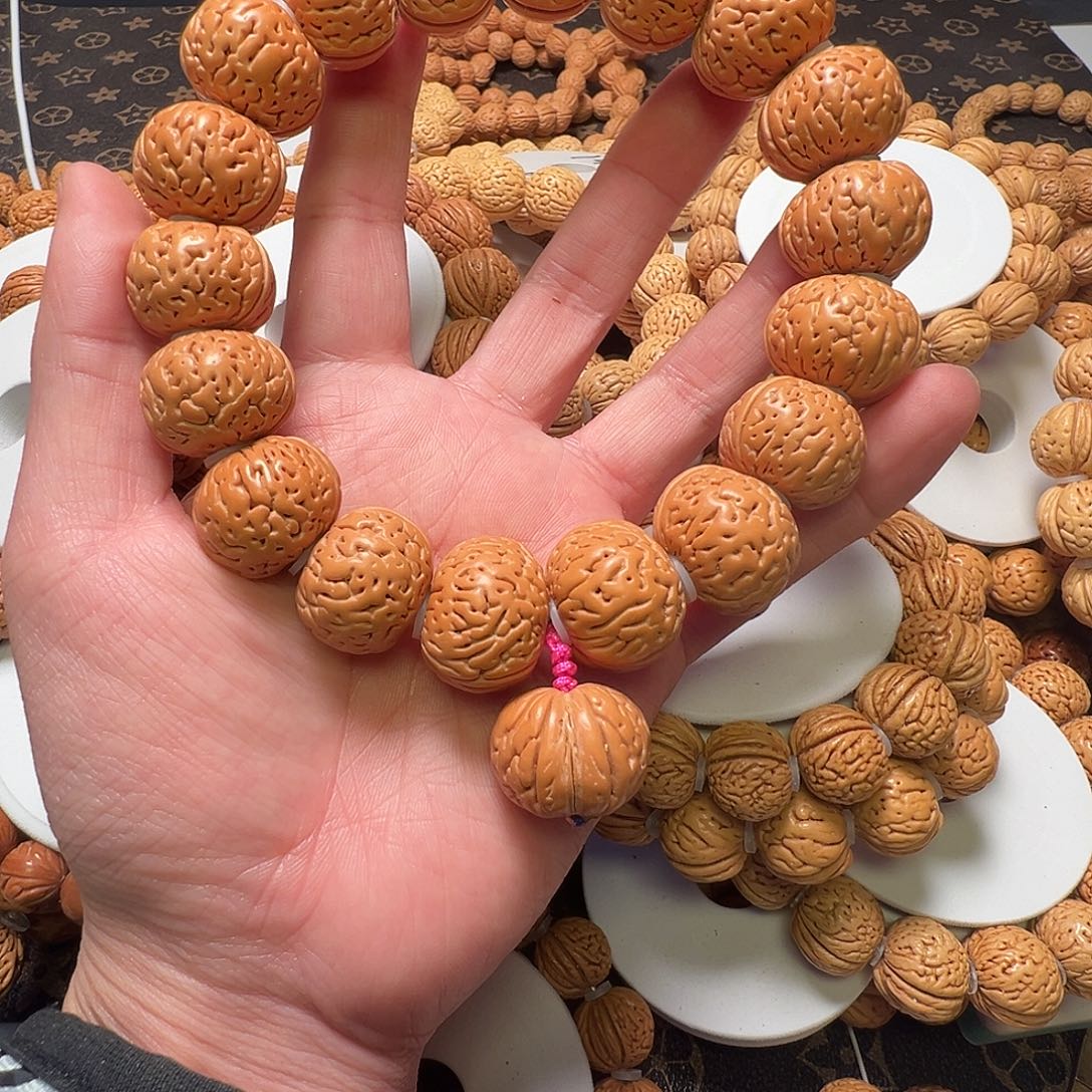 手串桃核磨盘手持22+