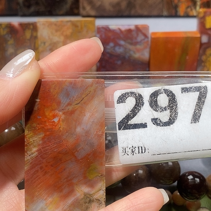 硅化玉未镶嵌天然北票树化玉吊坠