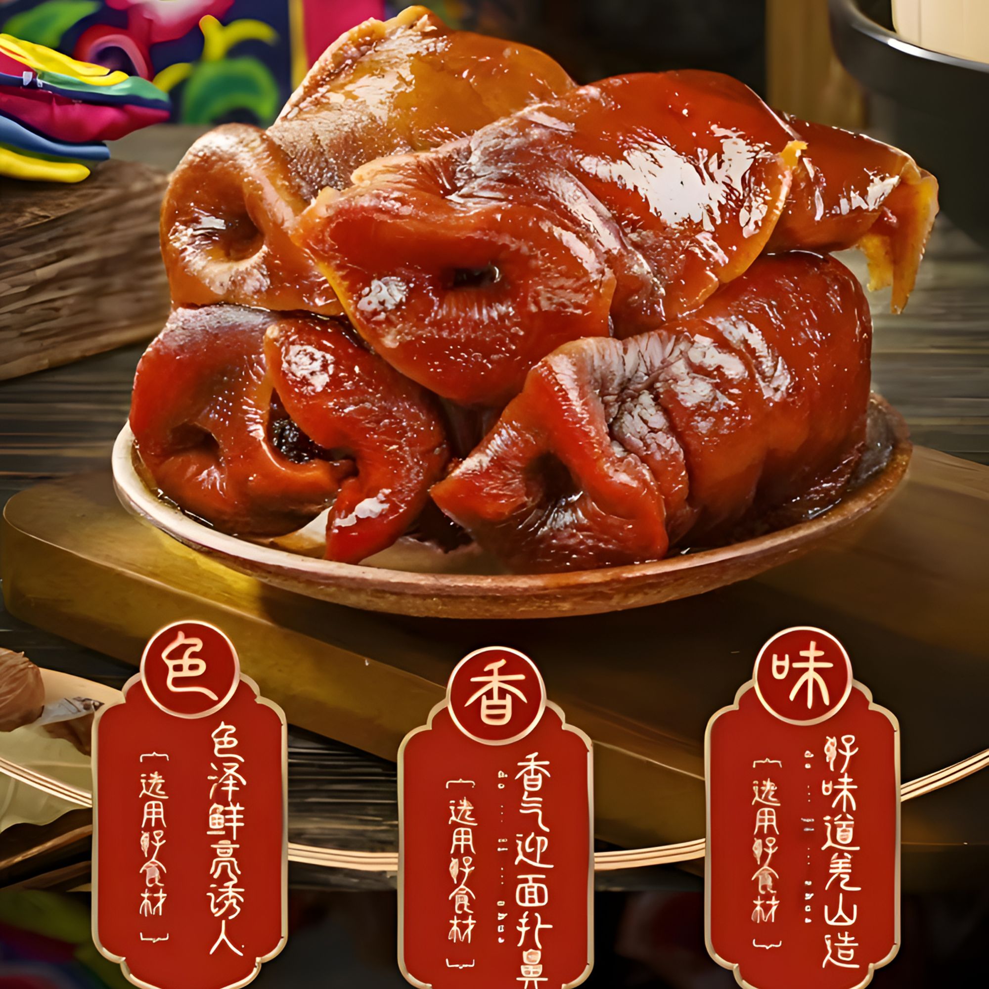 【拍1发5】五香猪拱嘴带鼻猪头肉猪脸肉卤味熟食下酒菜中秋团圆必备