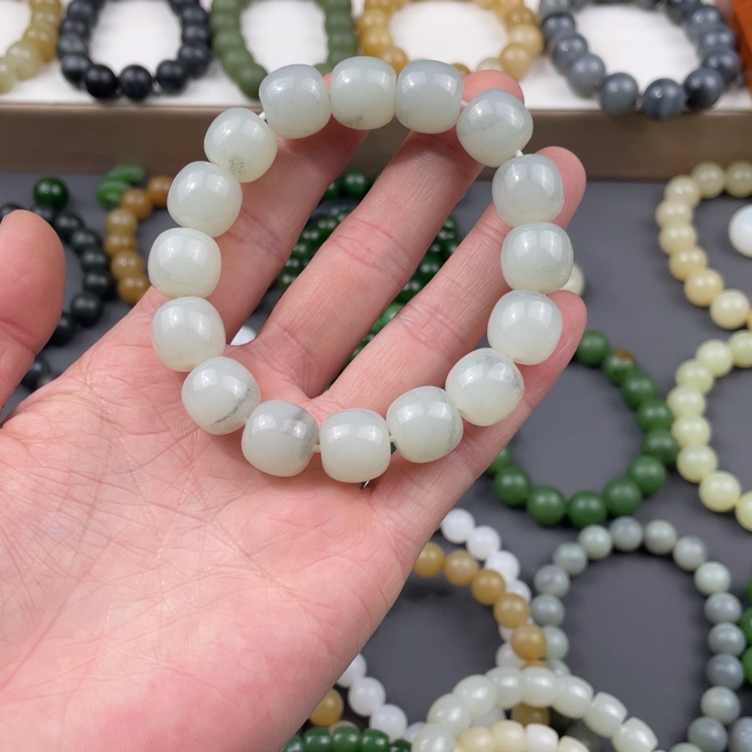 和田玉手串未镶嵌瑾*