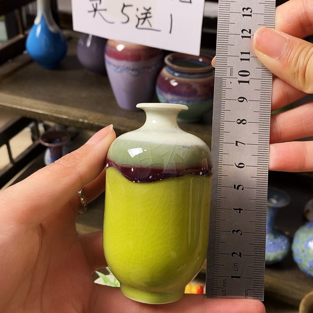 摆件景德镇高温陶瓷小花瓶