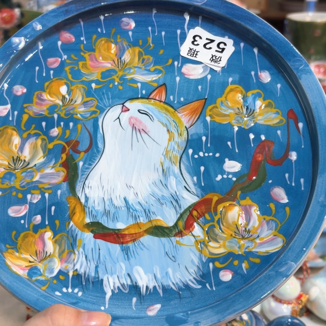 晚***享景德镇手绘高温釉下彩陶瓷茶具