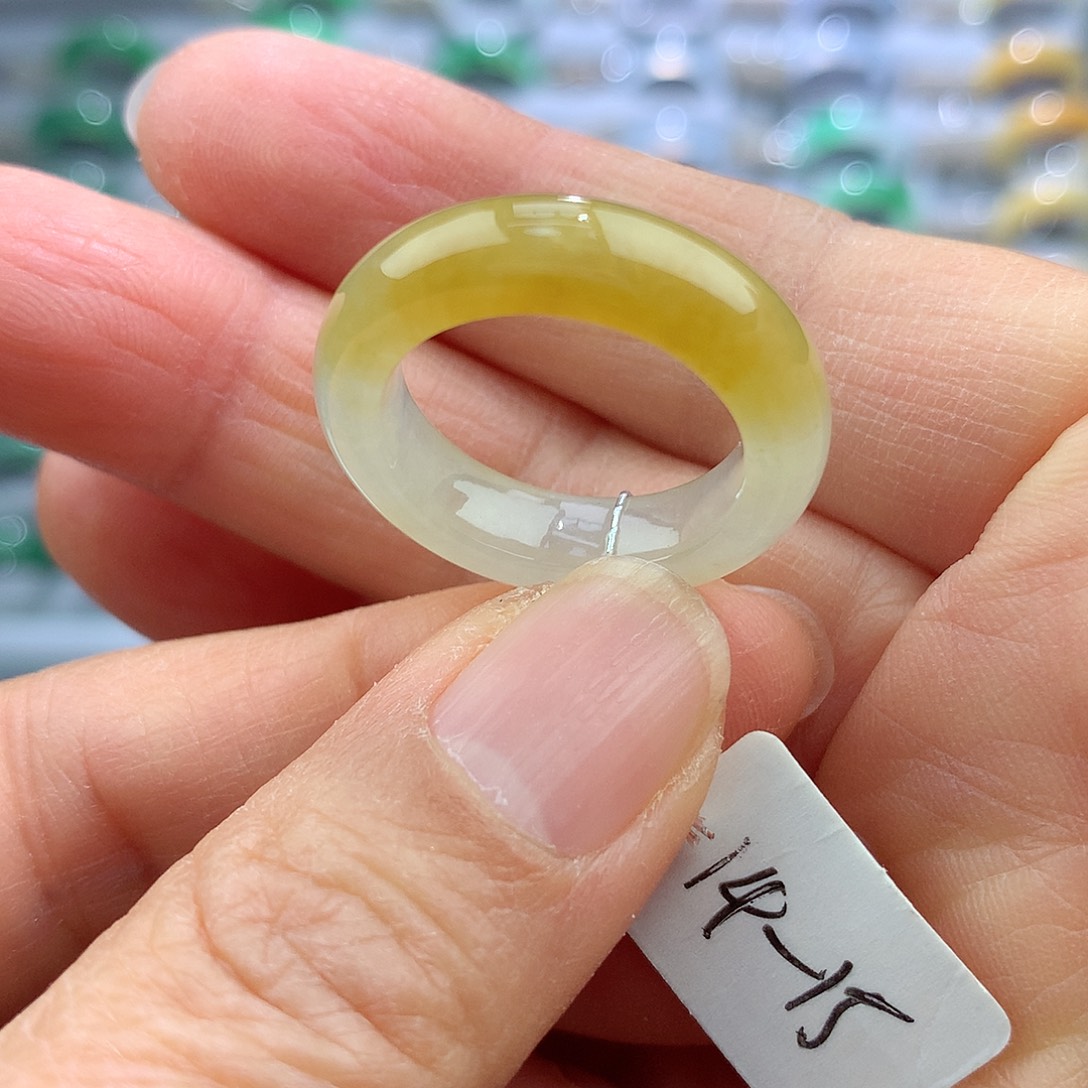 翡翠戒指未镶嵌14-15号