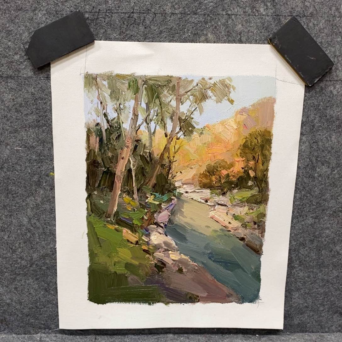 油画风景画芯尺寸30x 40 c m