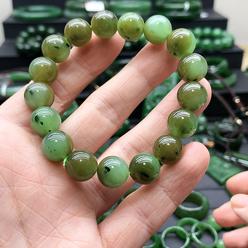 【闪购商品】和田玉（碧玉）手链未镶嵌