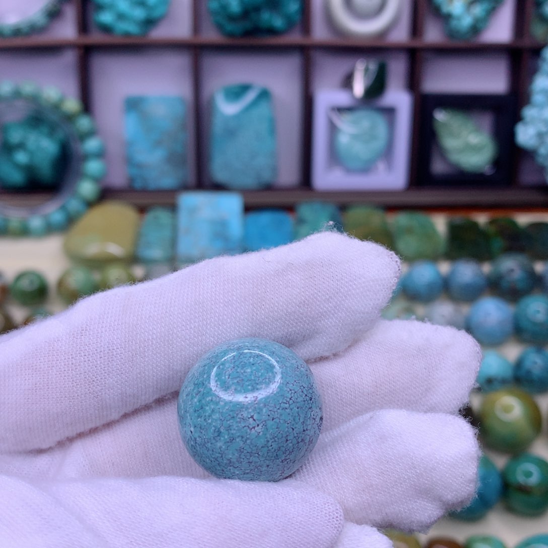 绿松石未镶嵌圆珠