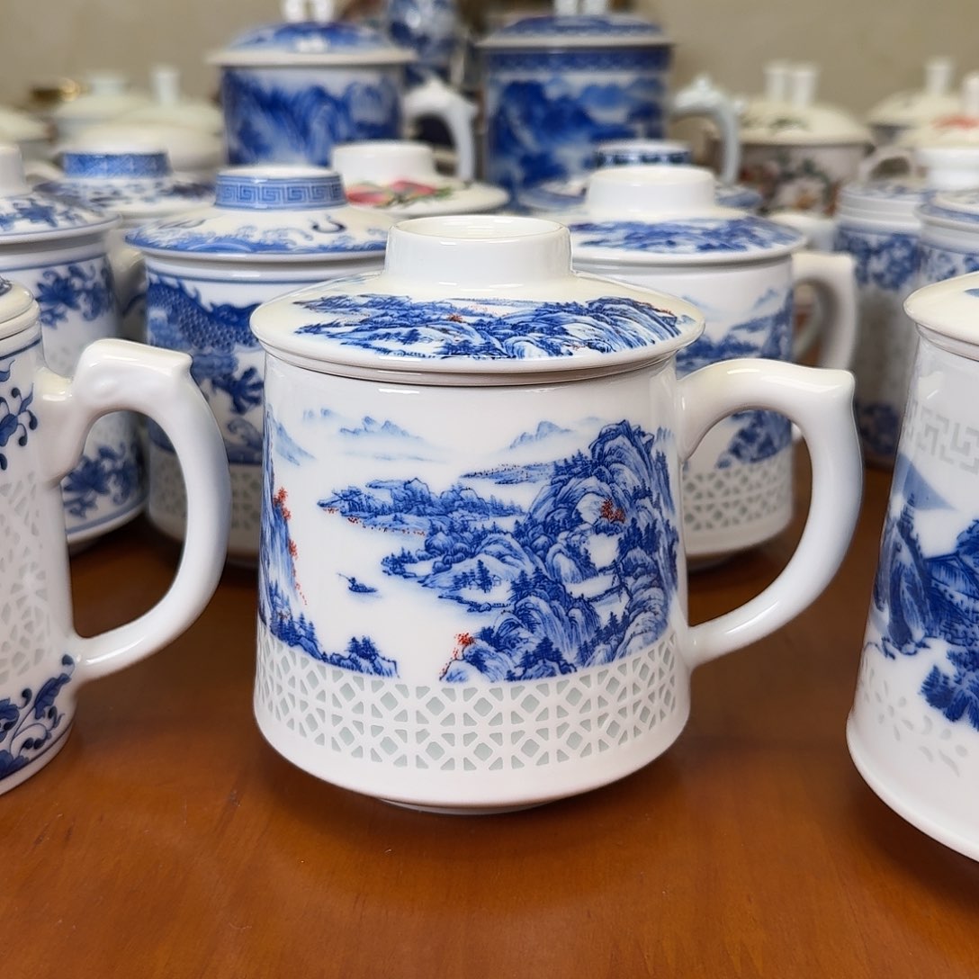 终**孽景德镇高温陶瓷办公杯