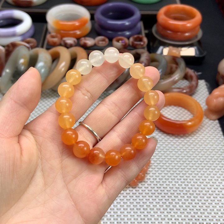 石英质玉未镶嵌手串