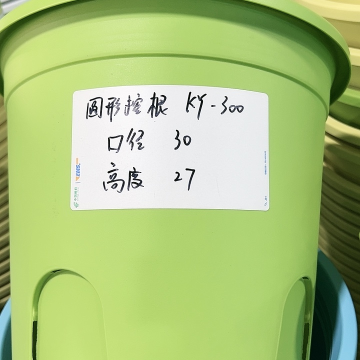正品圆控口30高27果绿4只无托