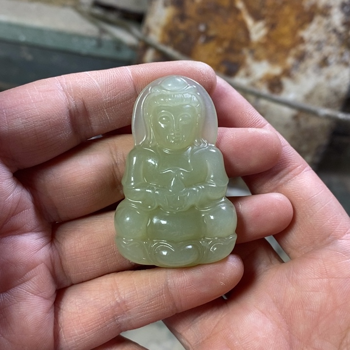 和田玉未镶嵌挂件