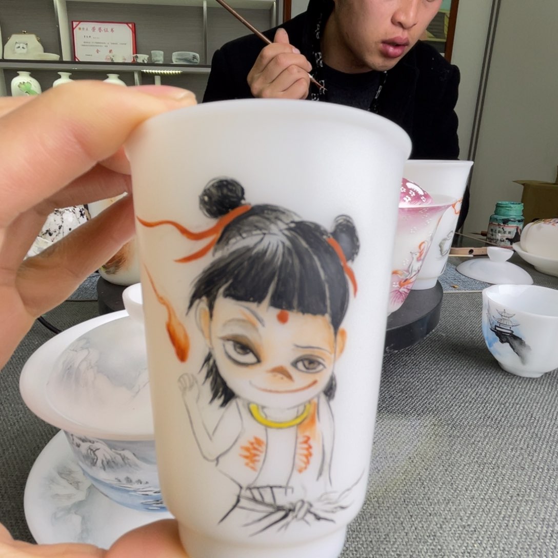 罗老师哪吒可乐杯