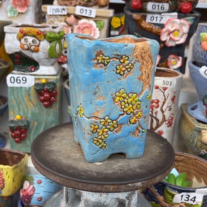 紫砂花盆粗陶材质多肉花盆