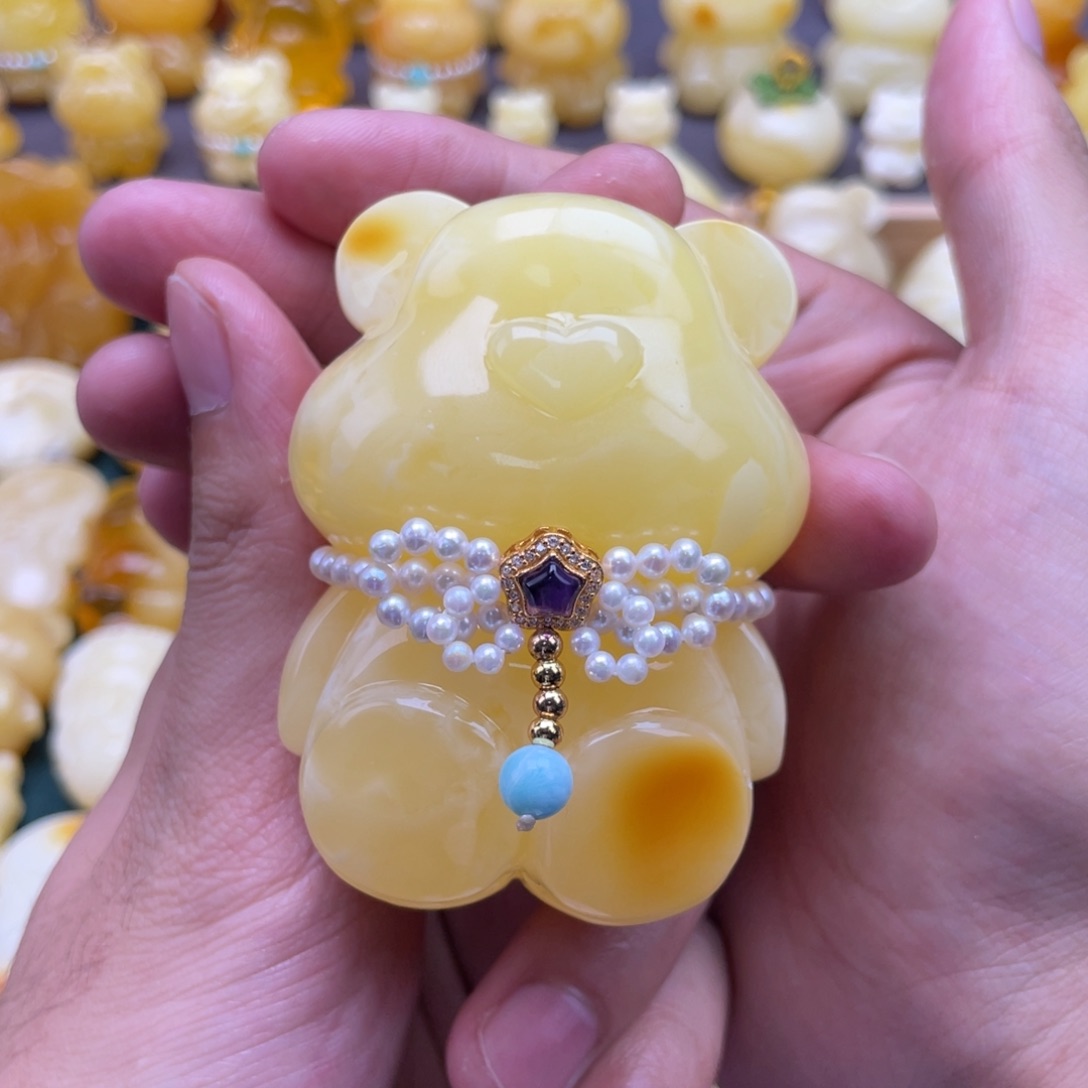 琥珀未镶嵌裸石蜜蜡