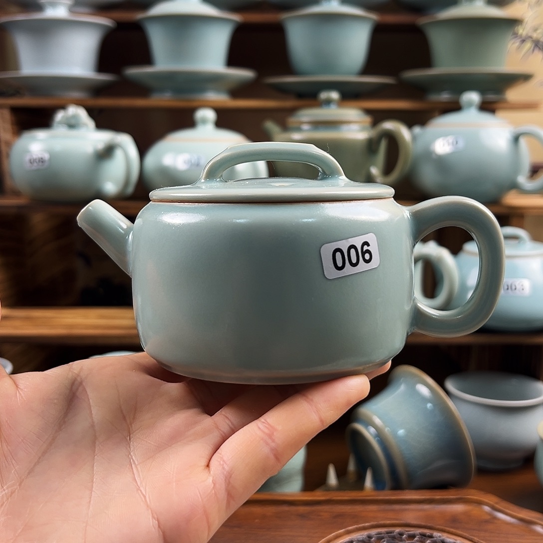 仿古釉省工老师手工汗瓦壶