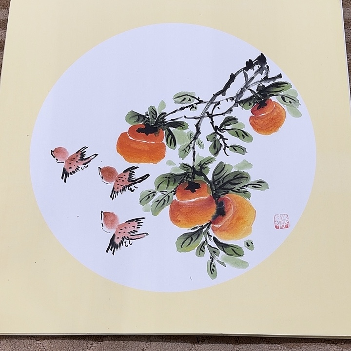 国画花鸟等多种鸟类的栖息50.50