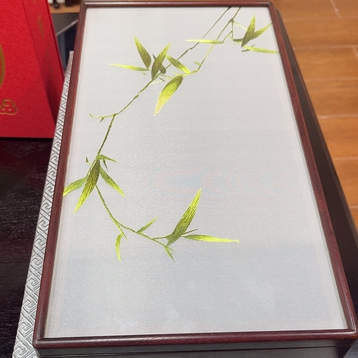织绣竹子全封闭干泡台