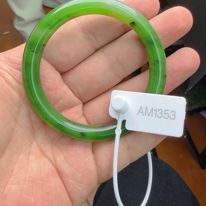 和田玉（碧玉）手镯未镶嵌57