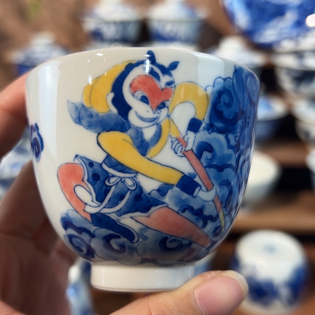 泥藝瓷梦悟空杯杯