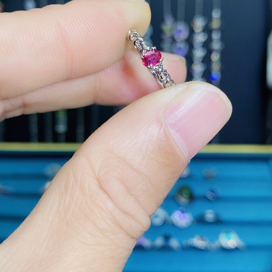 紫晶珠宝半成品银S925镶嵌