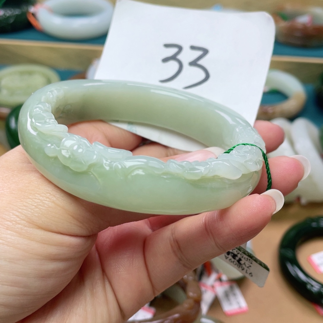 未镶嵌手镯和田玉圈口63