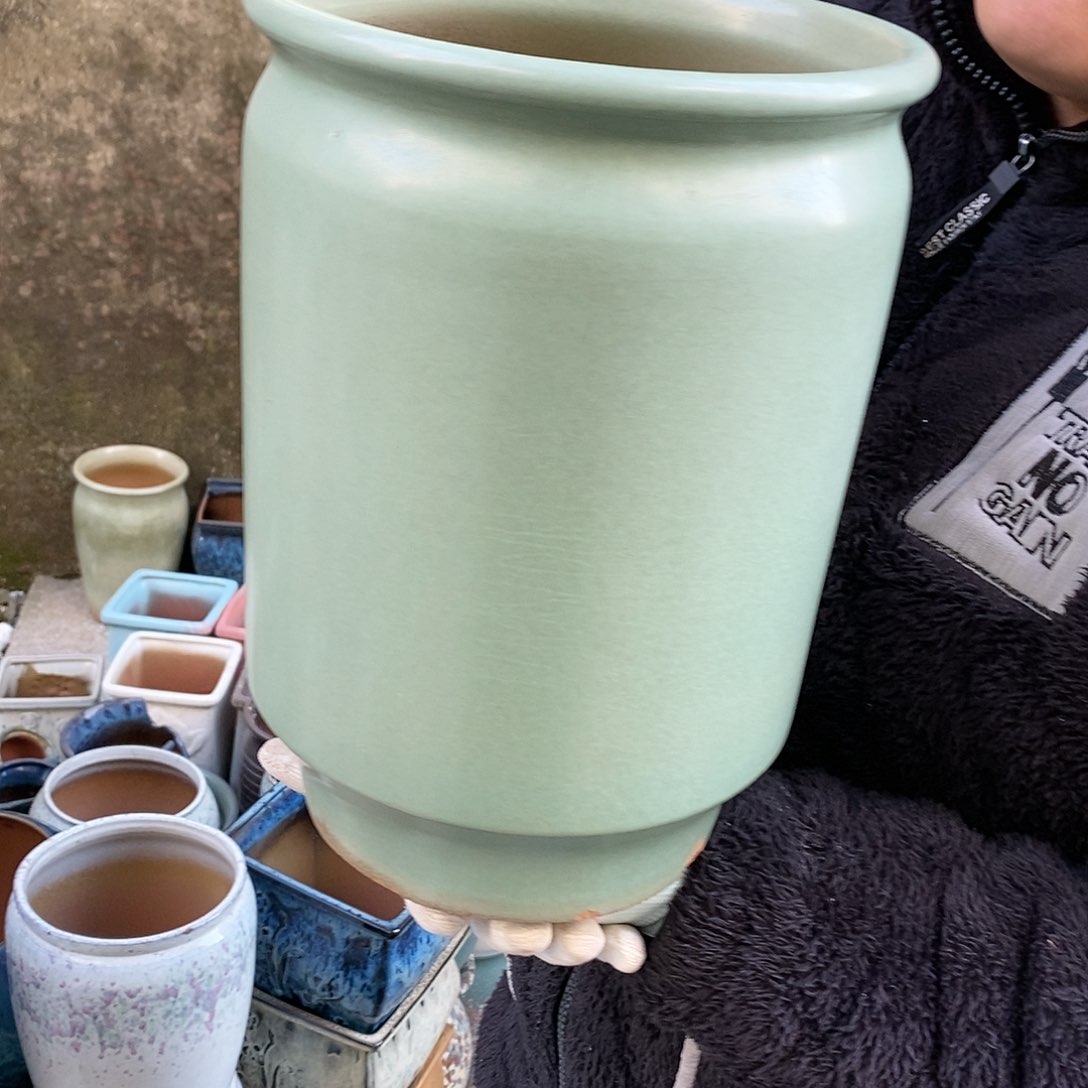 紫砂花盆正品口20高30