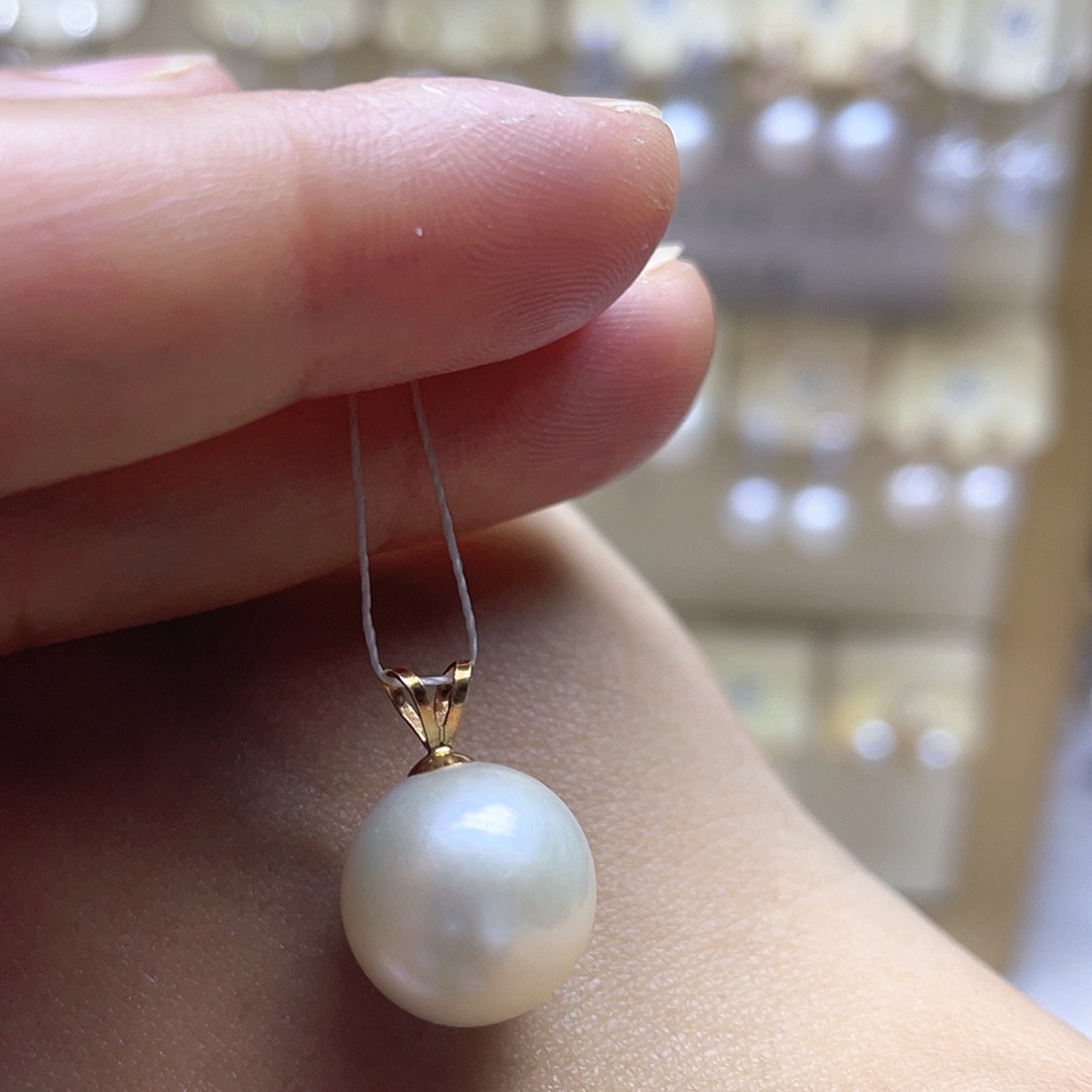 项链淡水珍珠18K金镶嵌