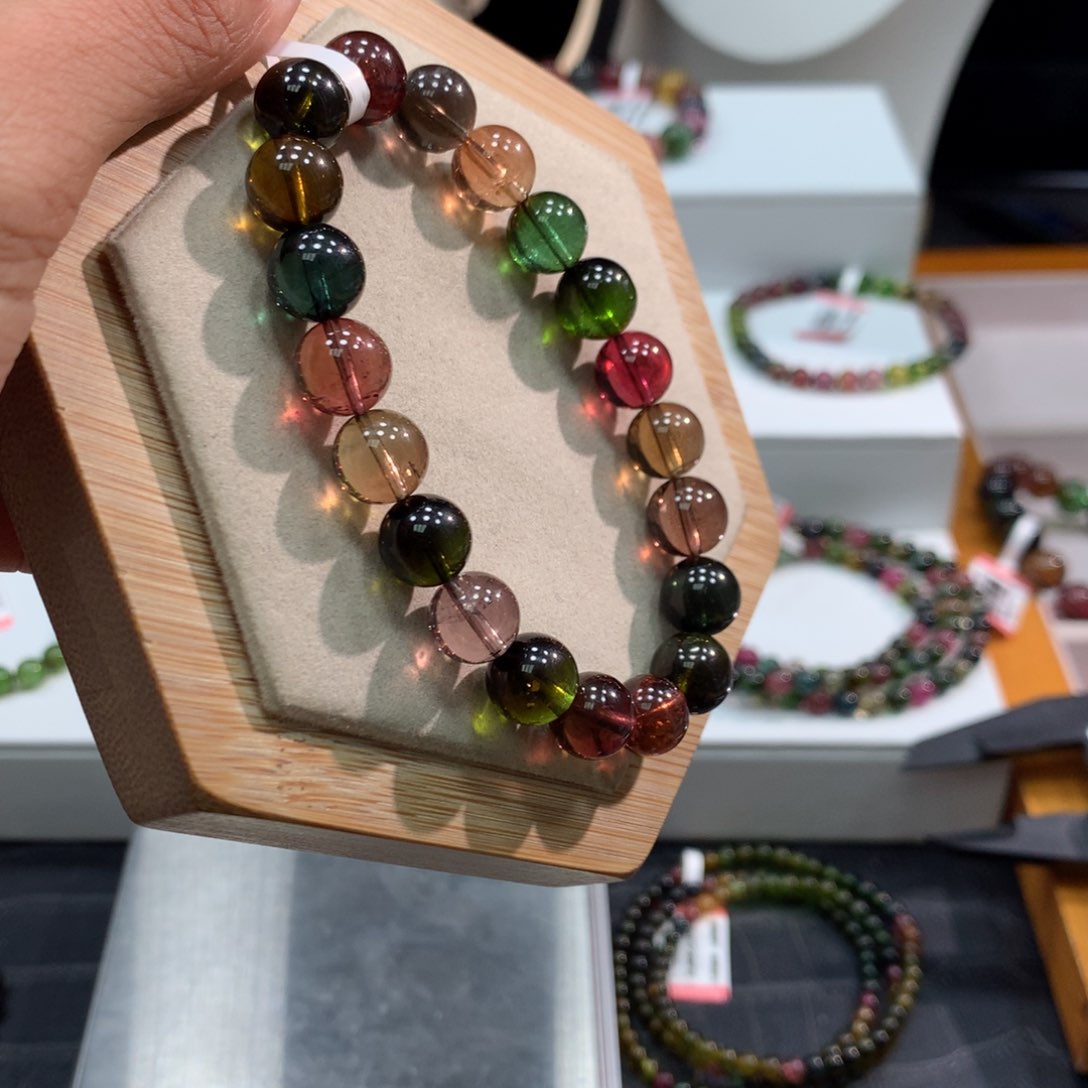 碧玺手链未镶嵌    9.7mm