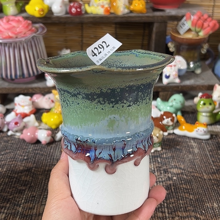 口11高13 手工花盆满30包邮