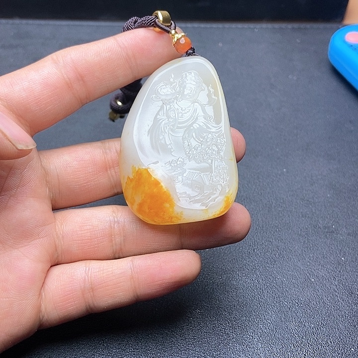 和田玉挂件未镶嵌N