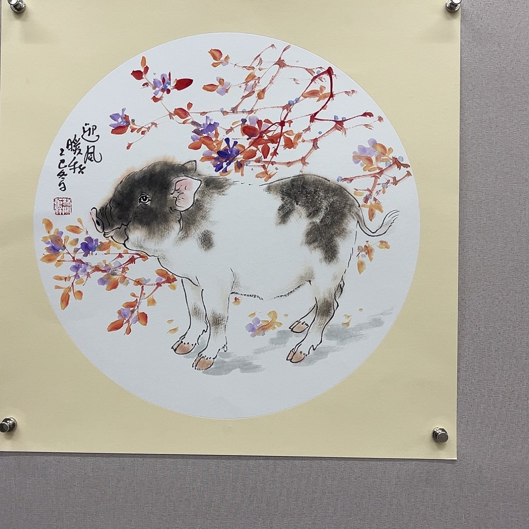 国画艺术家真人手绘