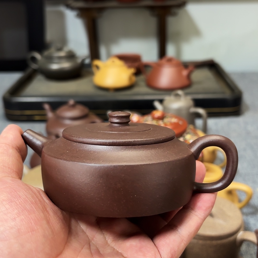 茶壶紫砂全手工周盘