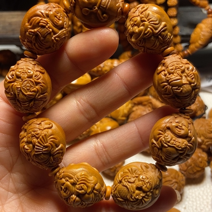 【闪购商品】橄榄核手串/手链双面财弥