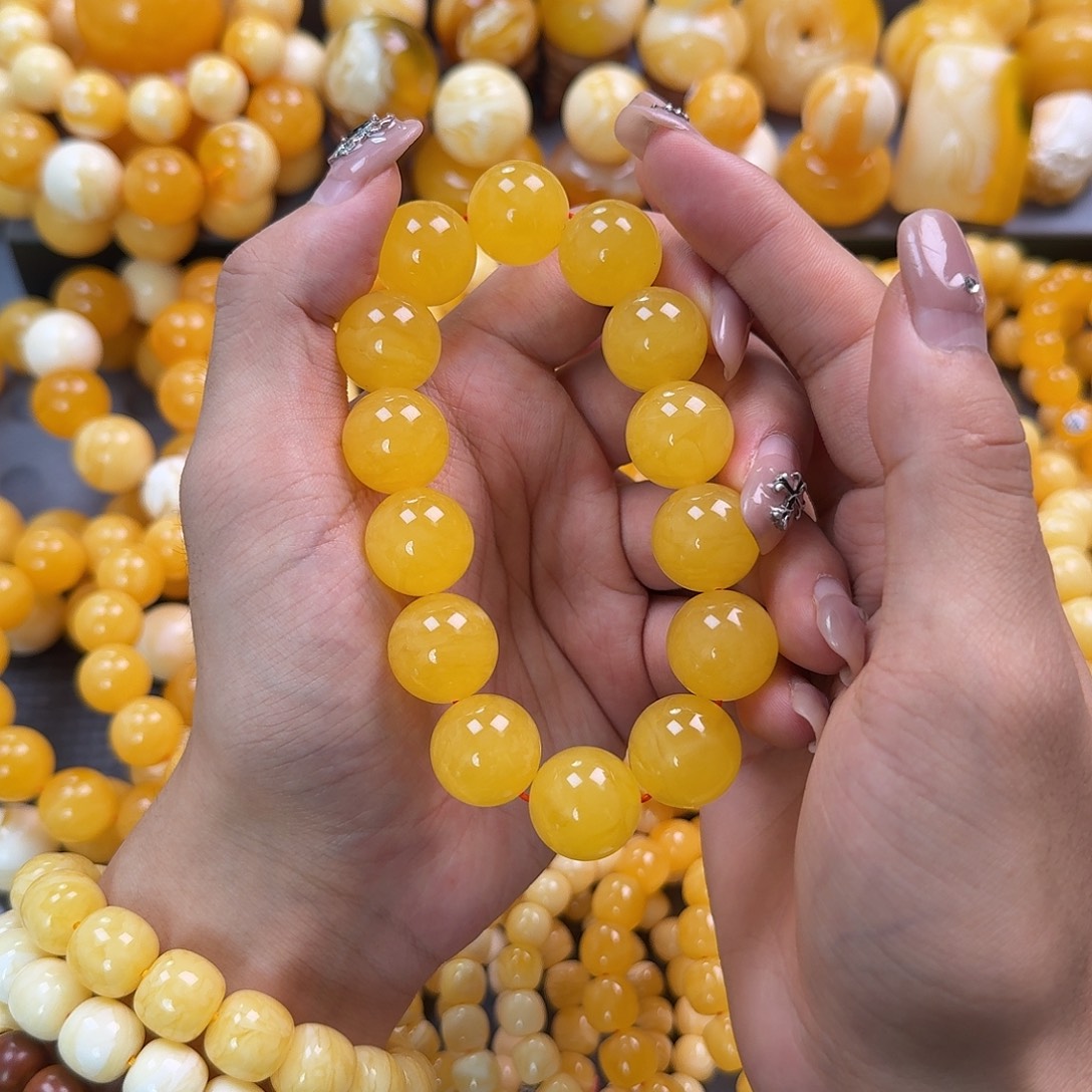 蜜蜡未镶嵌珠宝奇石同料17mm