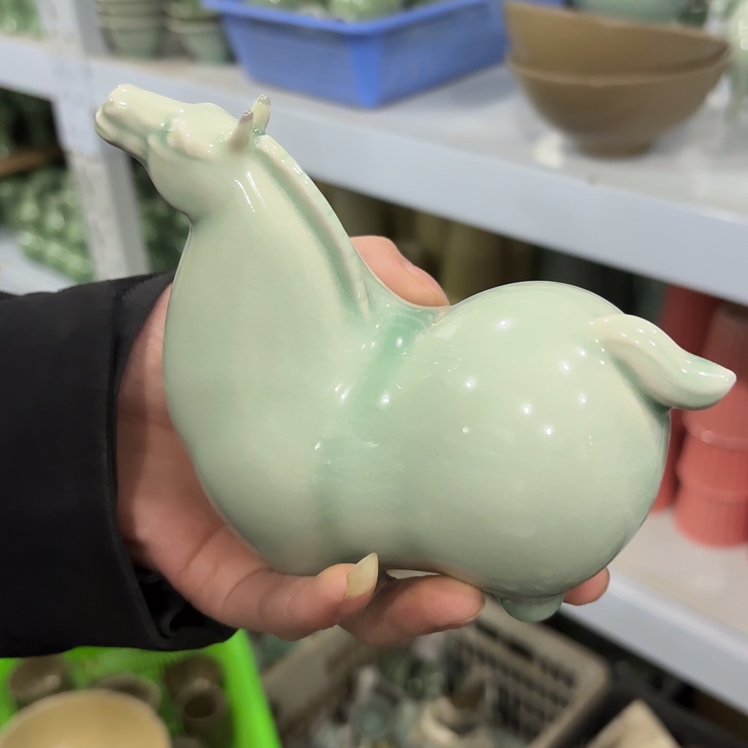 龙泉云间青瓷小米茶器