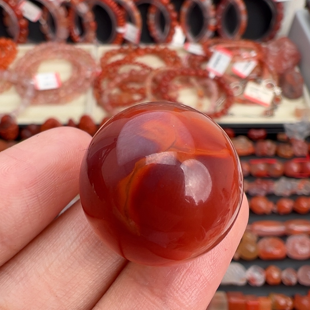 南红玛瑙未镶嵌颈饰大单珠