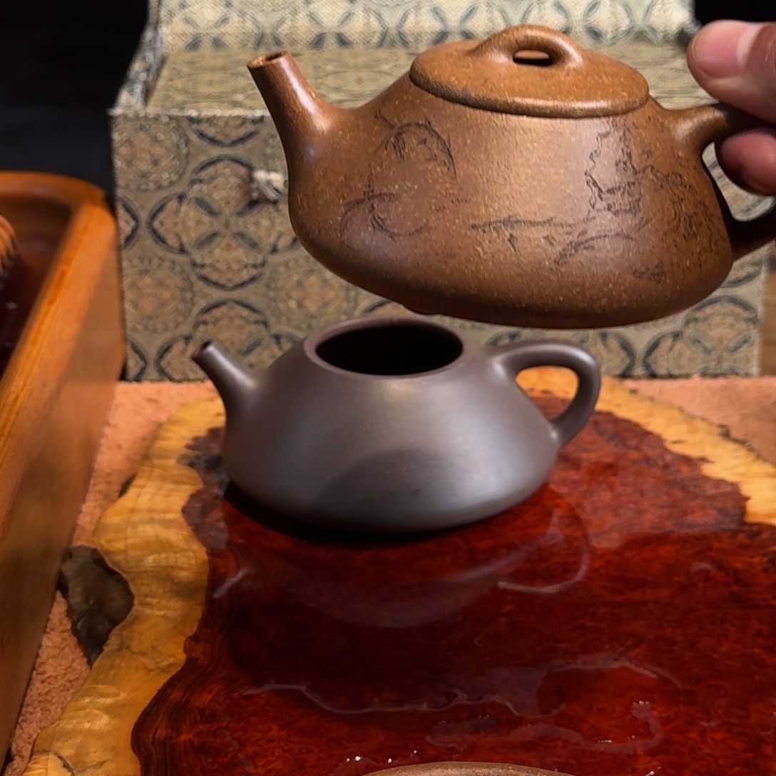 小***.紫砂茶壶石瓢紫砂