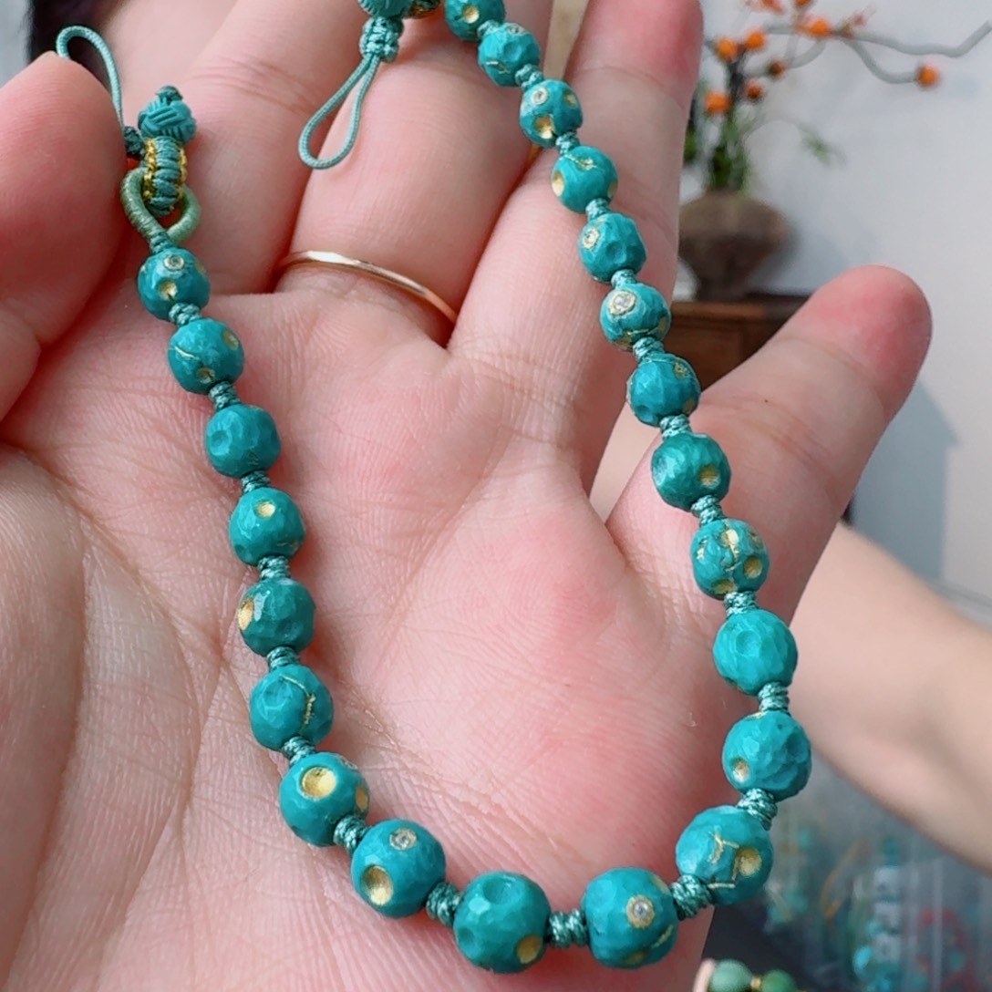 绿松石未镶嵌挂件