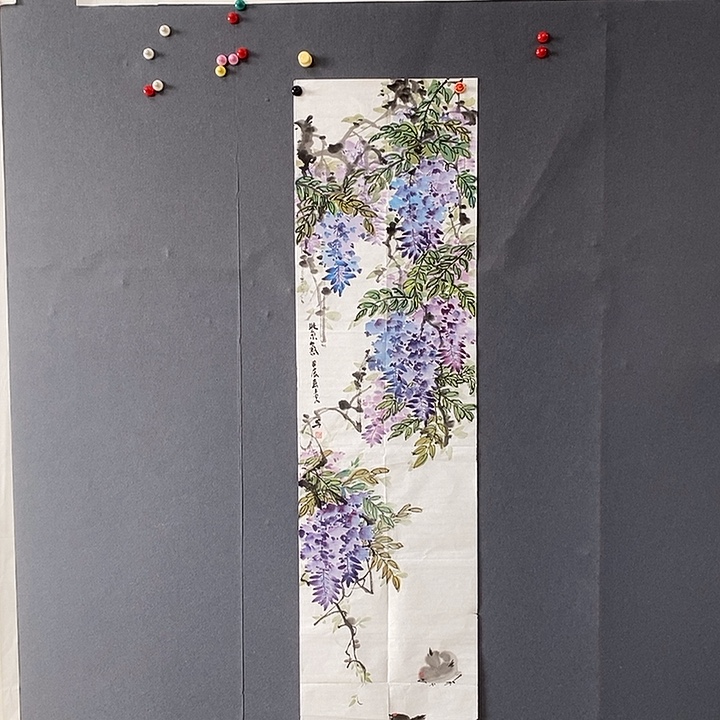 国画34/138余雷手绘画芯