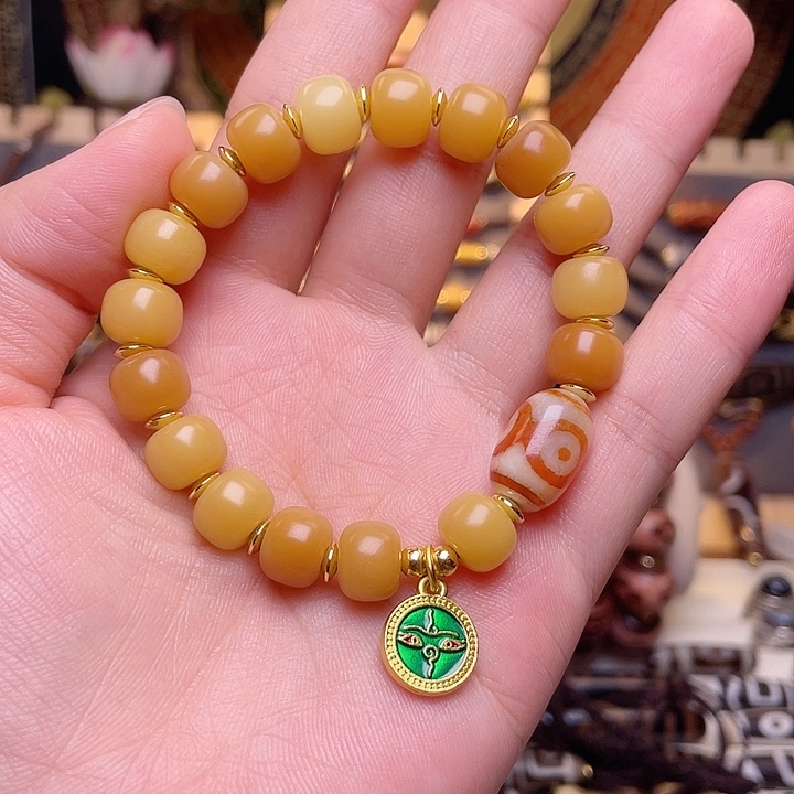 玛瑙/玉髓未镶嵌天珠手串