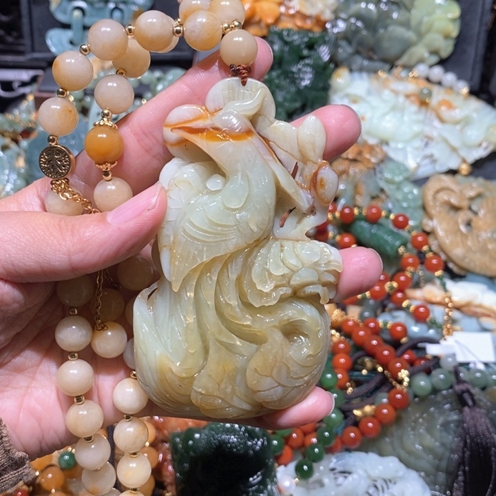 岫玉毛衣链未镶嵌