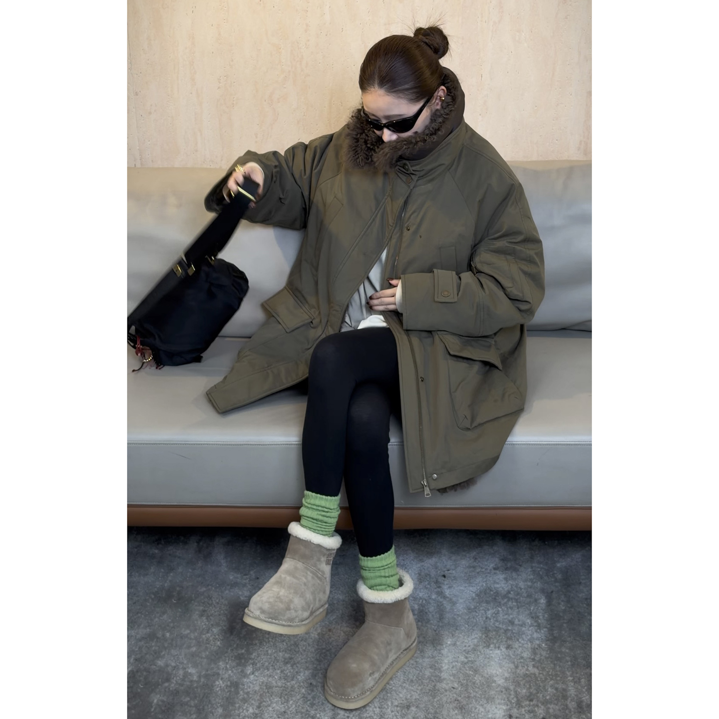 【CHUMINGMING】《戎茸》托卡大毛领羽绒派克服CC2534