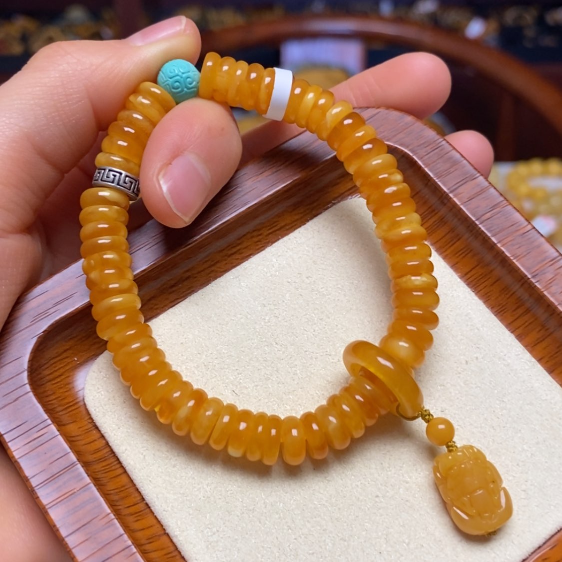 【闪购商品】蜜蜡手链未镶嵌手串