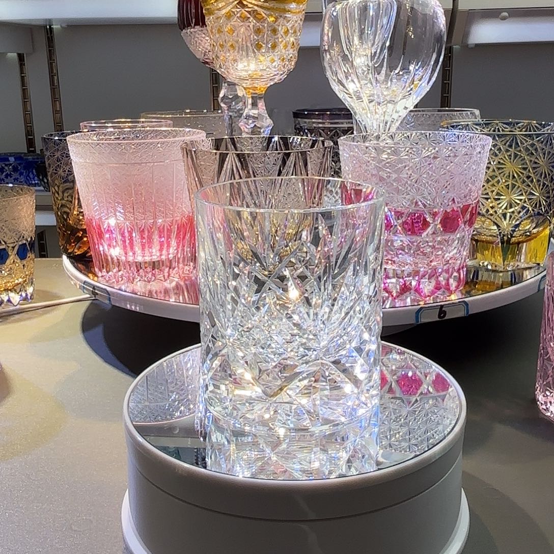 丹***香水晶玻璃吸管款两只透色繁花