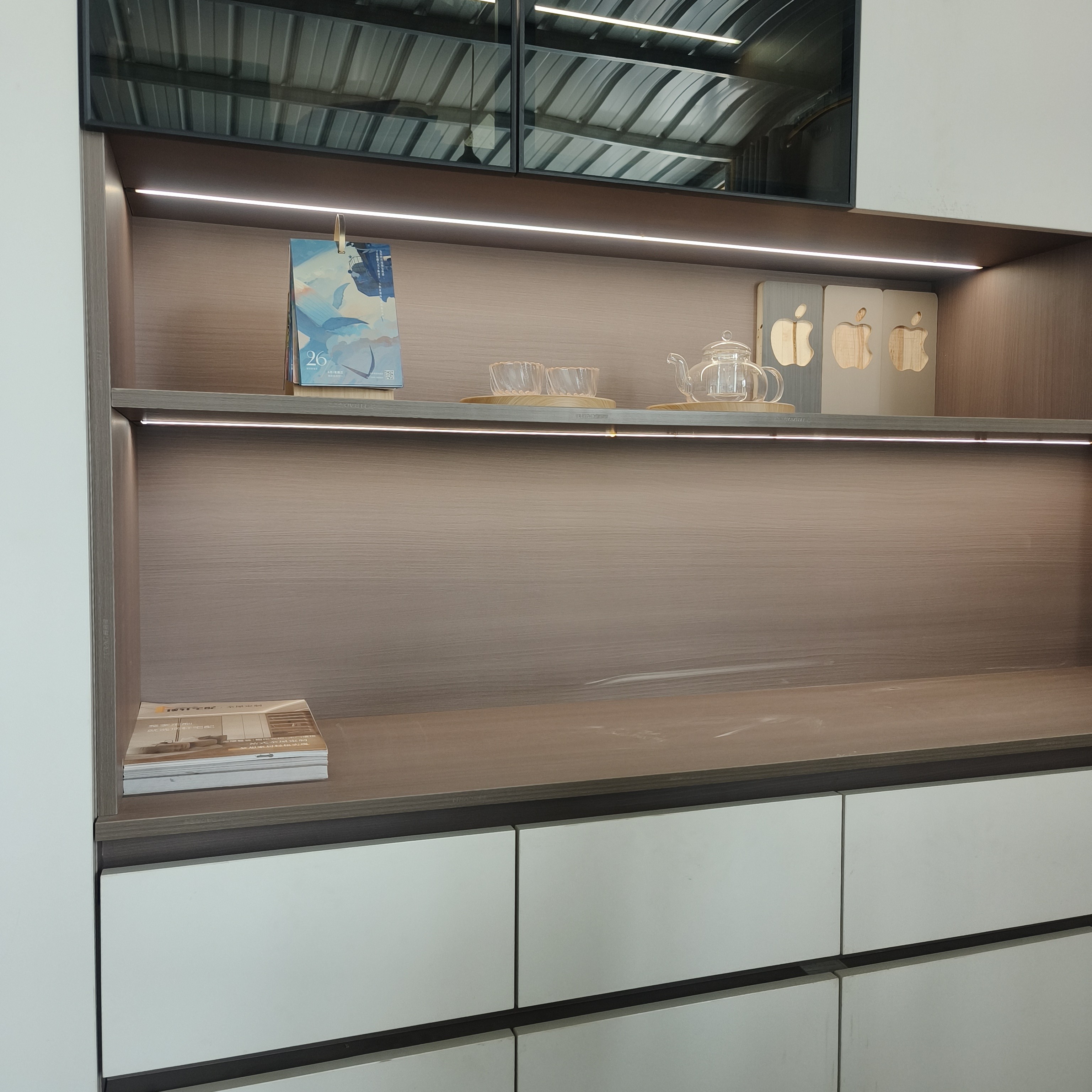 木质文件柜办公室书柜档案资料储物柜落地背景柜