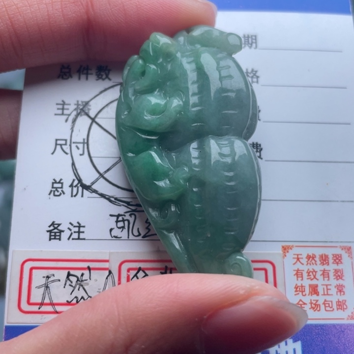 翡翠颈饰未镶嵌吊坠