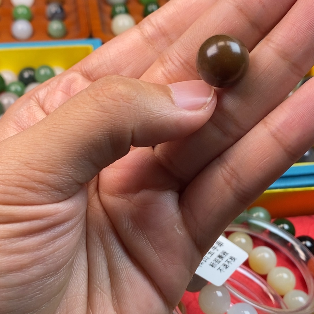 和田玉未镶嵌珠宝奇石卡14老红糖y