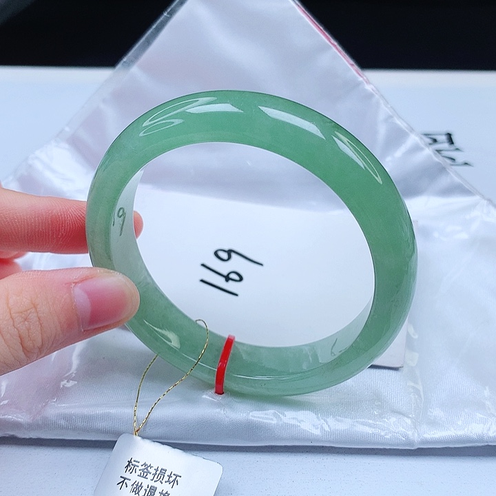 翡翠手镯未镶嵌缅甸天然a货手镯56