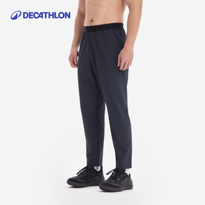 迪卡侬秋季男士跑步保暖长裤综合训练运动裤速干透气健身裤373189