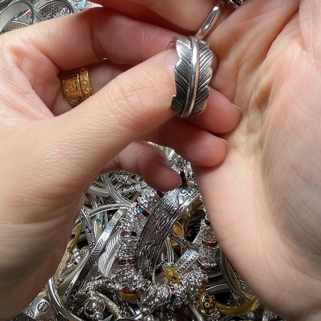 足银时尚潮流戒指